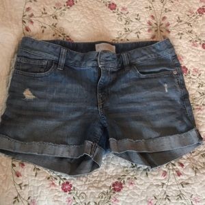 Express denim shorts